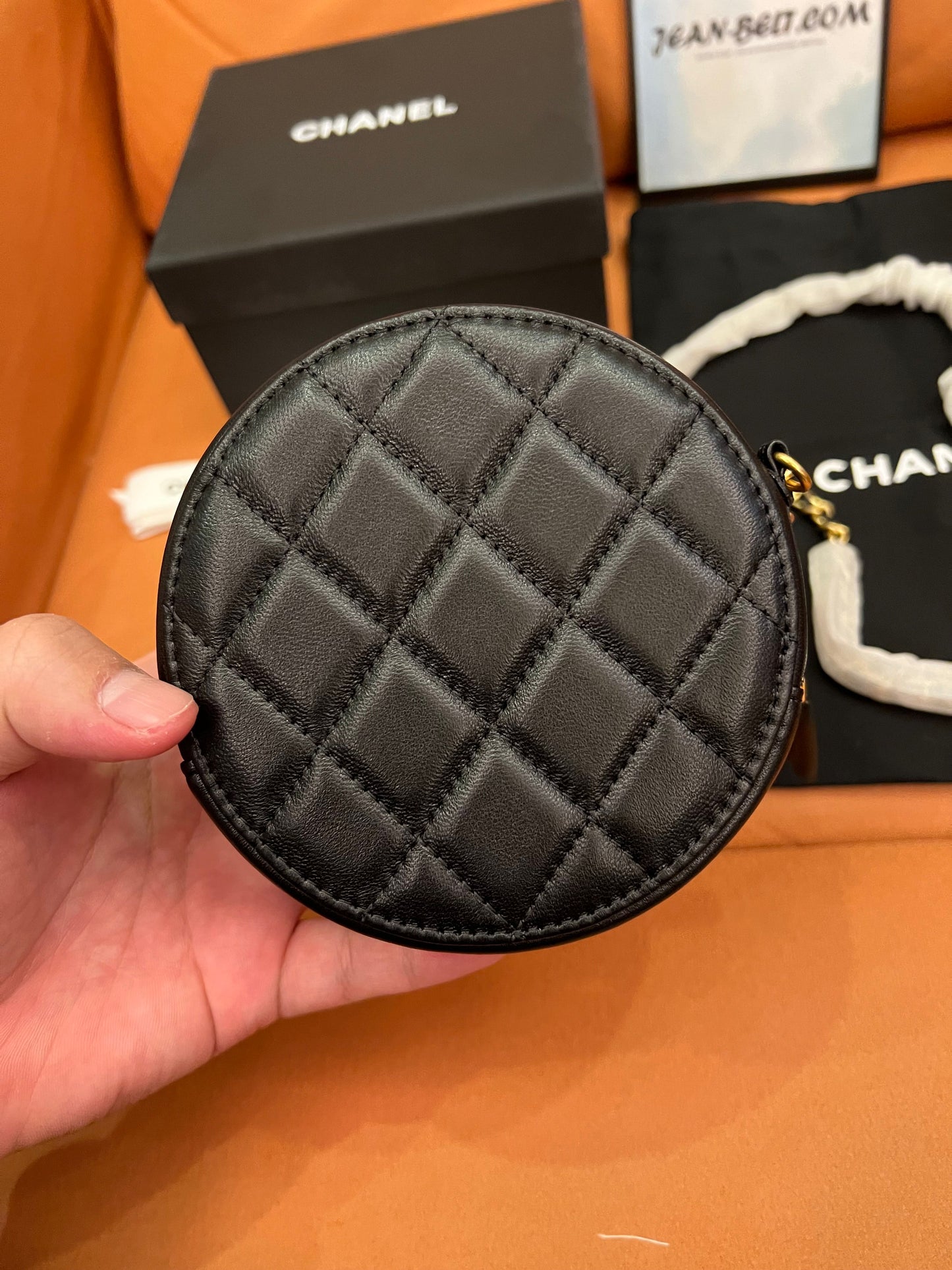 Chanel petite round cross-body bag