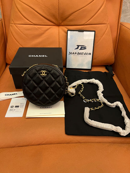 Chanel petite round cross-body bag