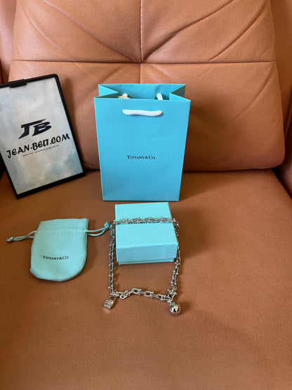 Tiffany & Co. double chain lock bracelet