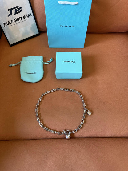 Tiffany & Co. double chain lock bracelet