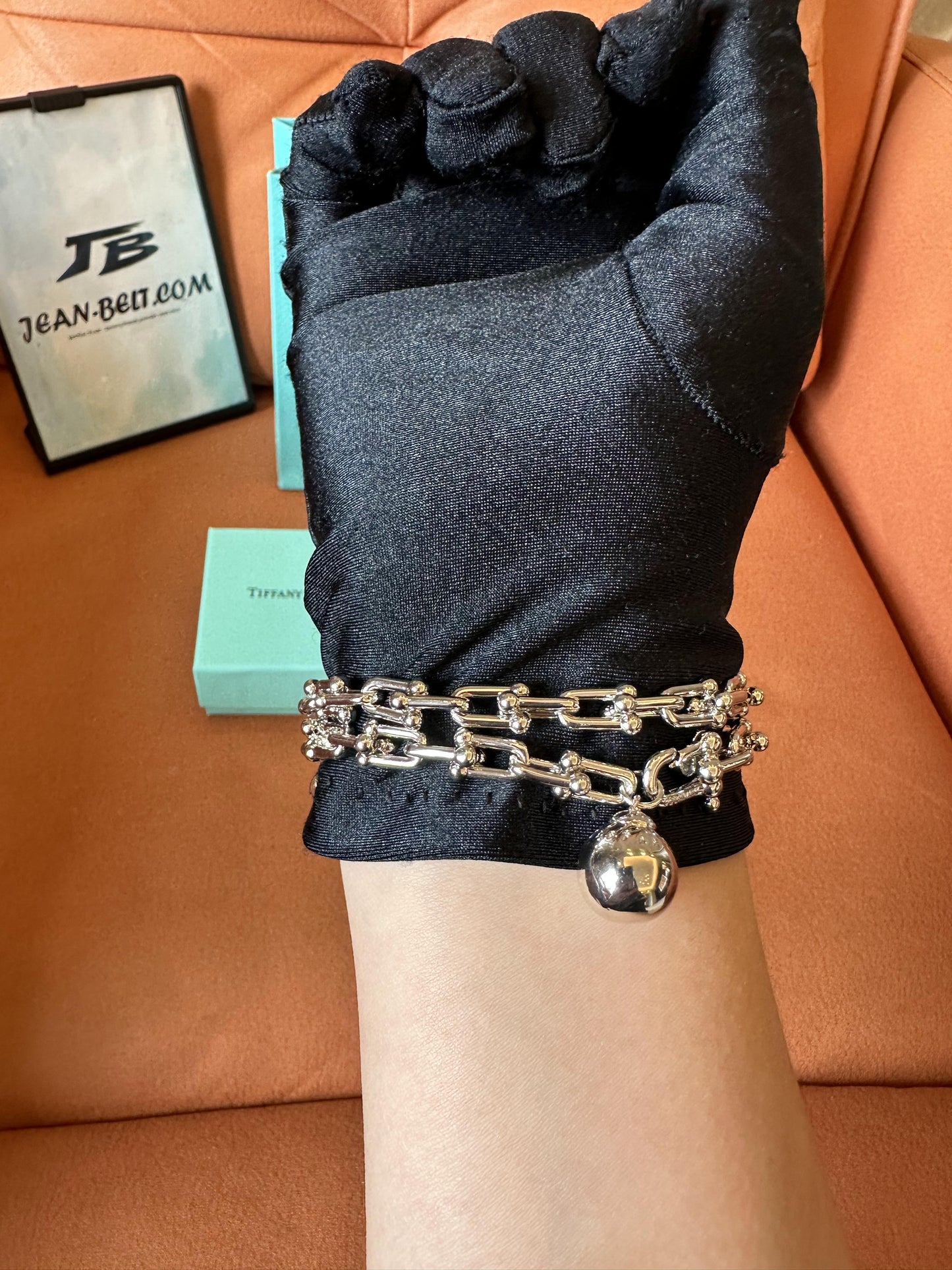 Tiffany & Co. double chain lock bracelet