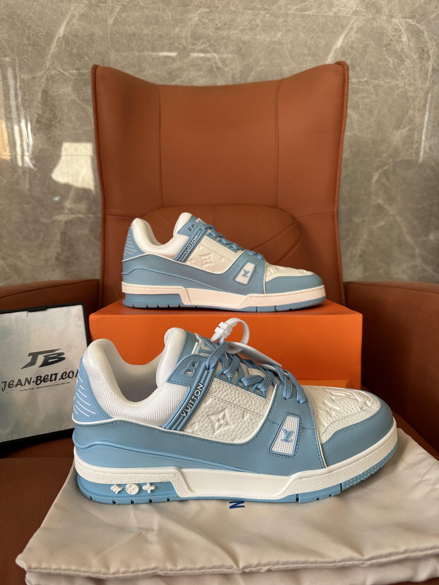 Louis Vuitton sneakers baby blue