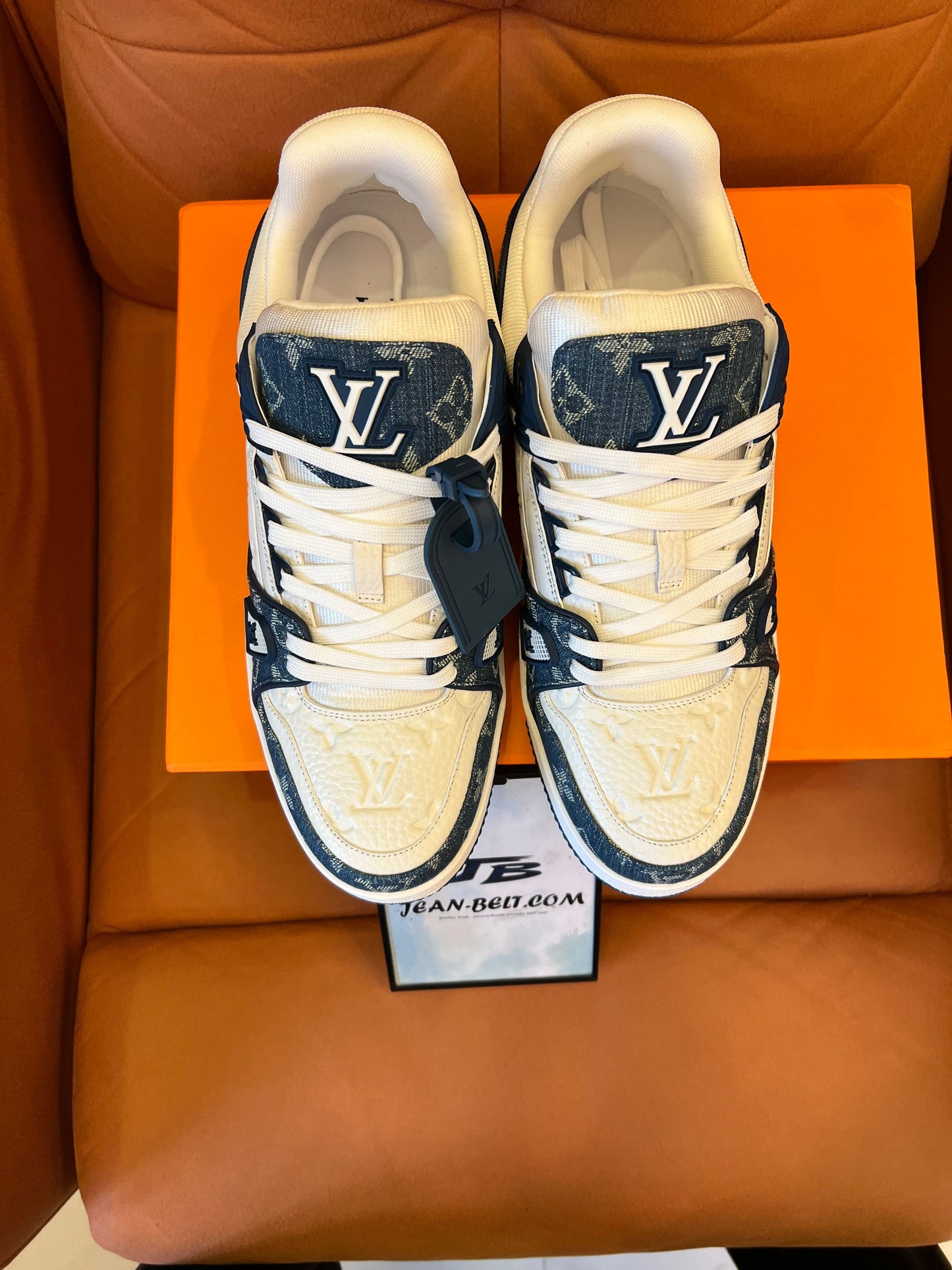 Louis Vuitton sneakers jean blue