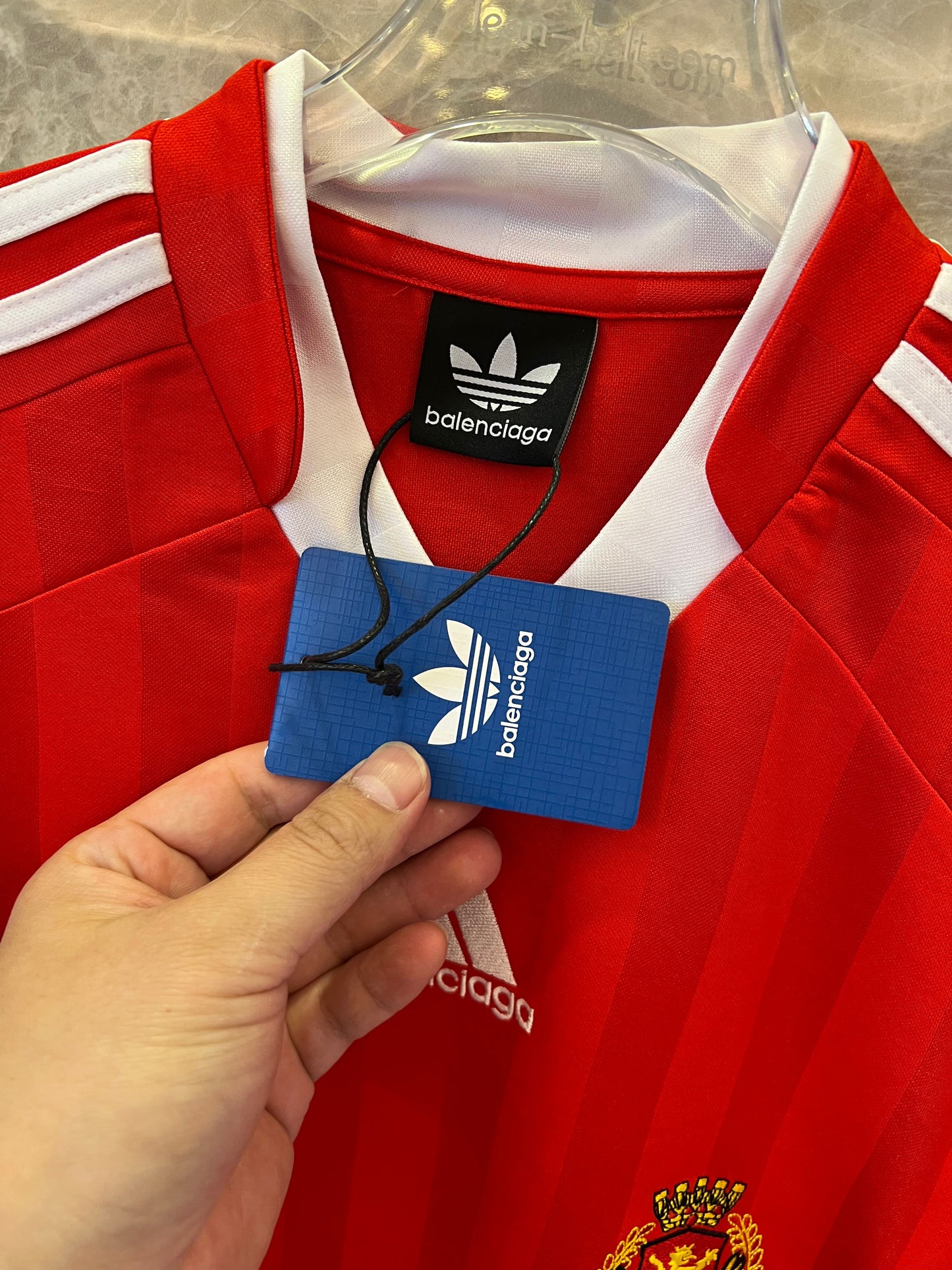 Balenciaga x Adidas soccer jersey - red and black variants