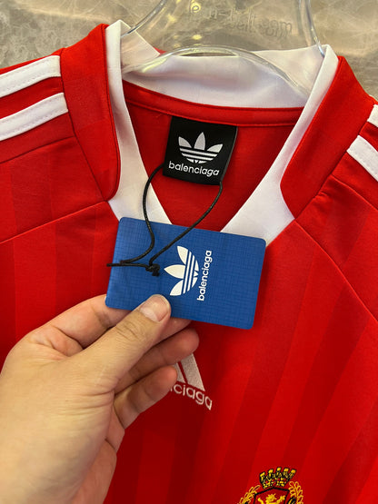 Balenciaga x Adidas soccer jersey - red and black variants