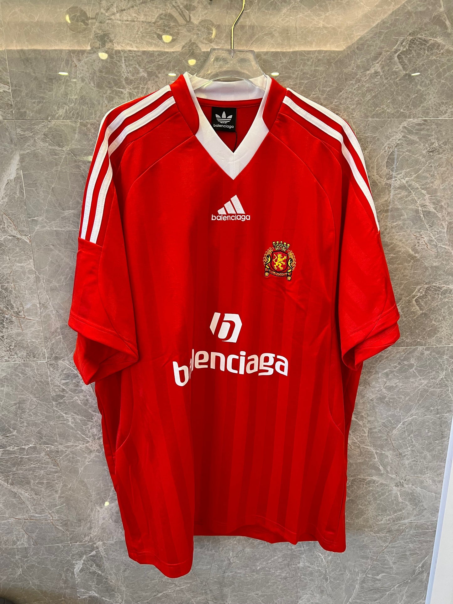 Balenciaga x Adidas soccer jersey - red and black variants