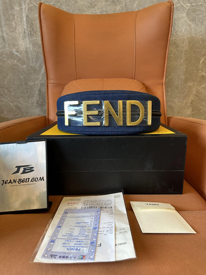 Fendi graphy bag large denim blue