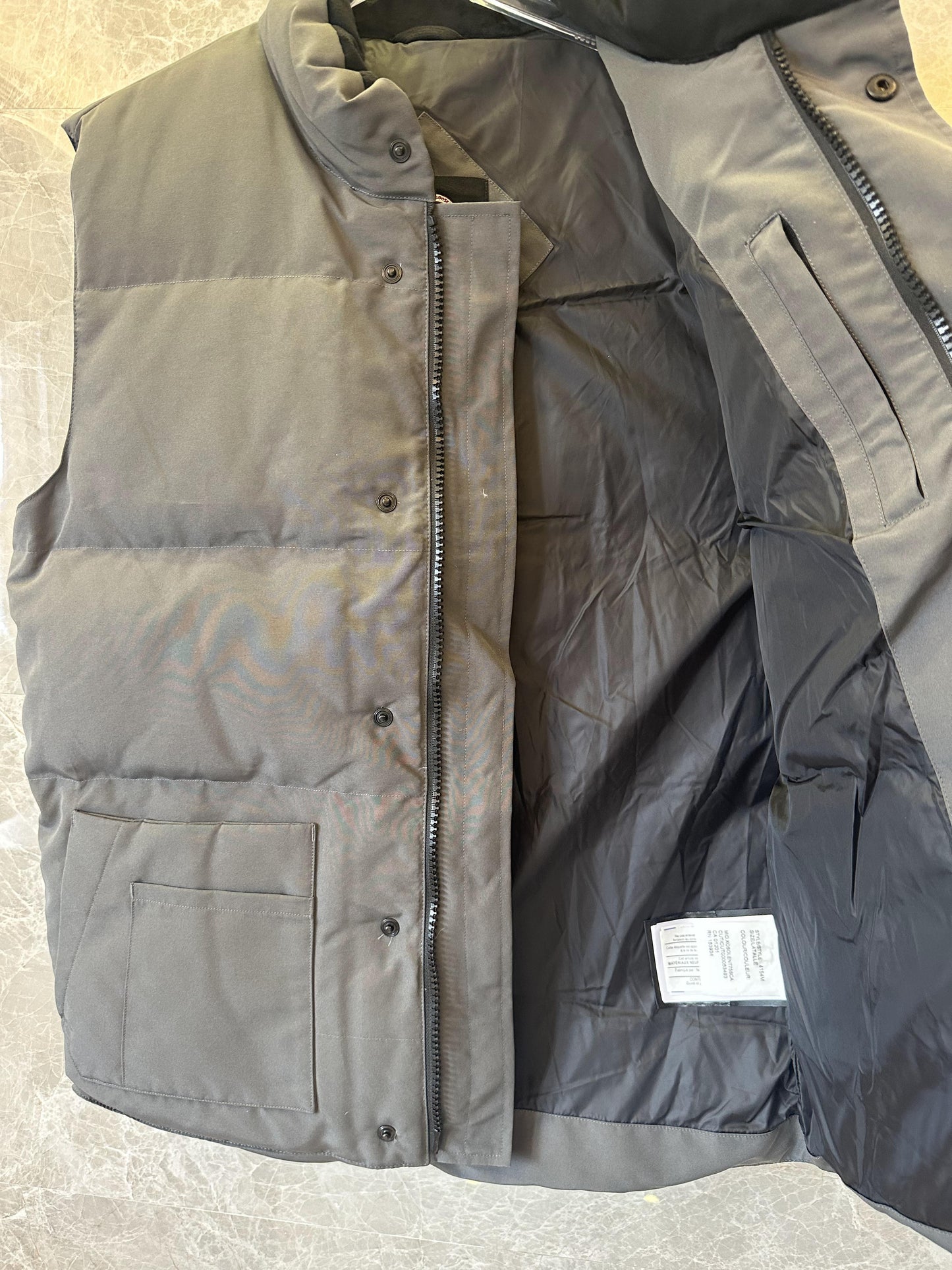 Canada Goose black down-filled vest