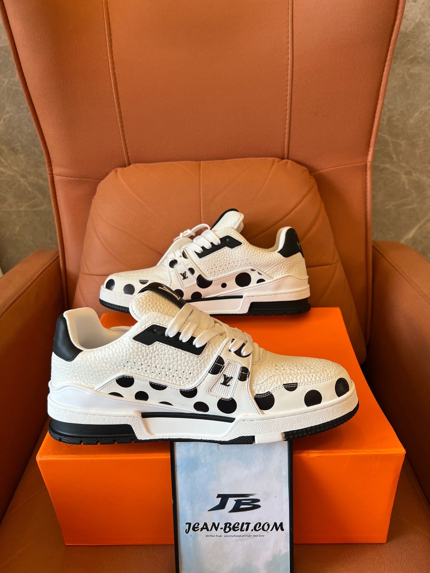 Louis Vuitton x Yayoi Kusama infinity dots sneakers