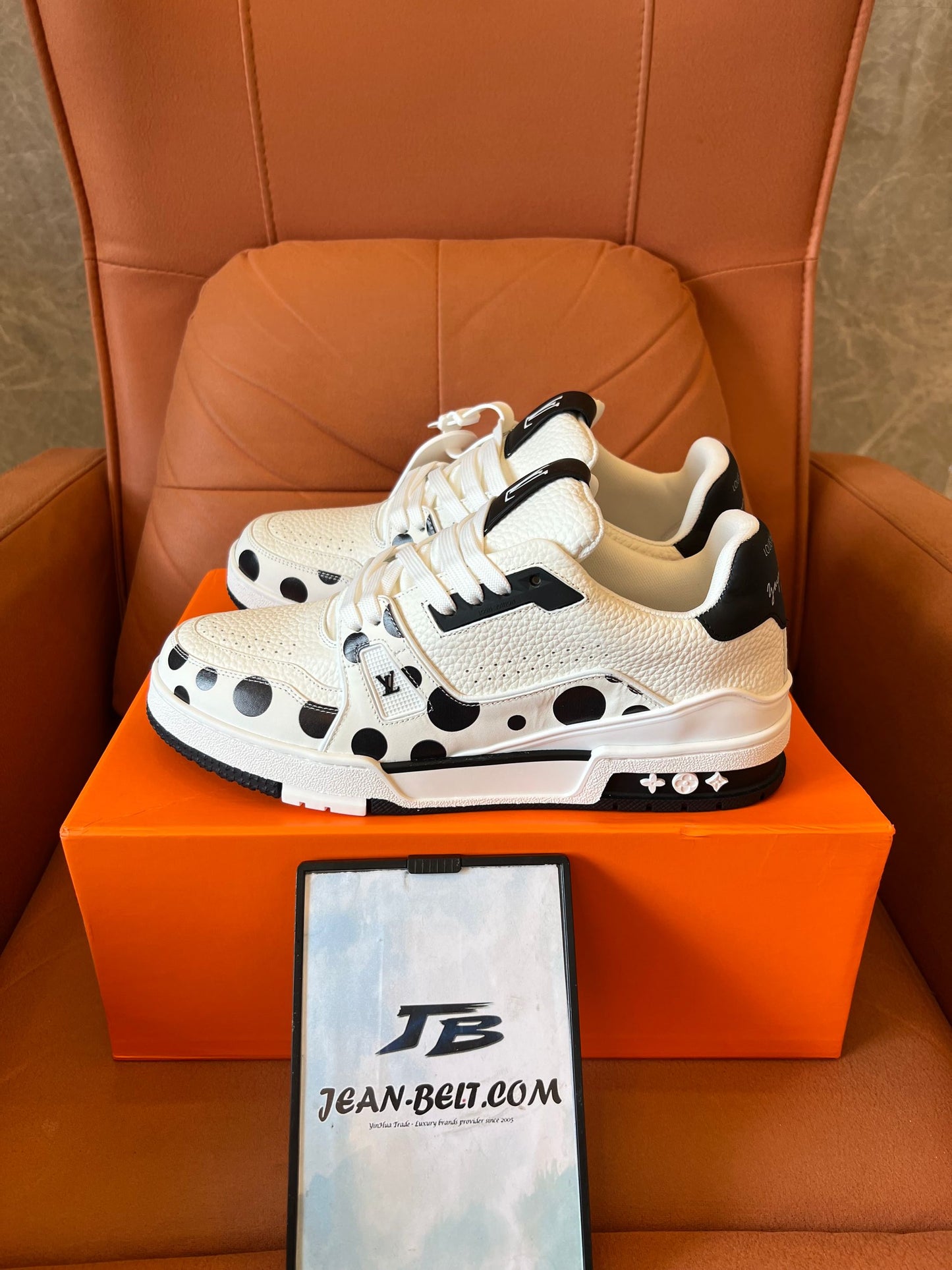 Louis Vuitton x Yayoi Kusama infinity dots sneakers