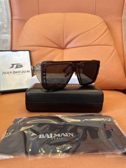 Balmain Paris x Akoni rectangle sunglasses - black