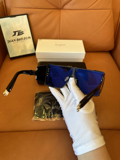 Balmain Paris x Akoni rectangle sunglasses - black