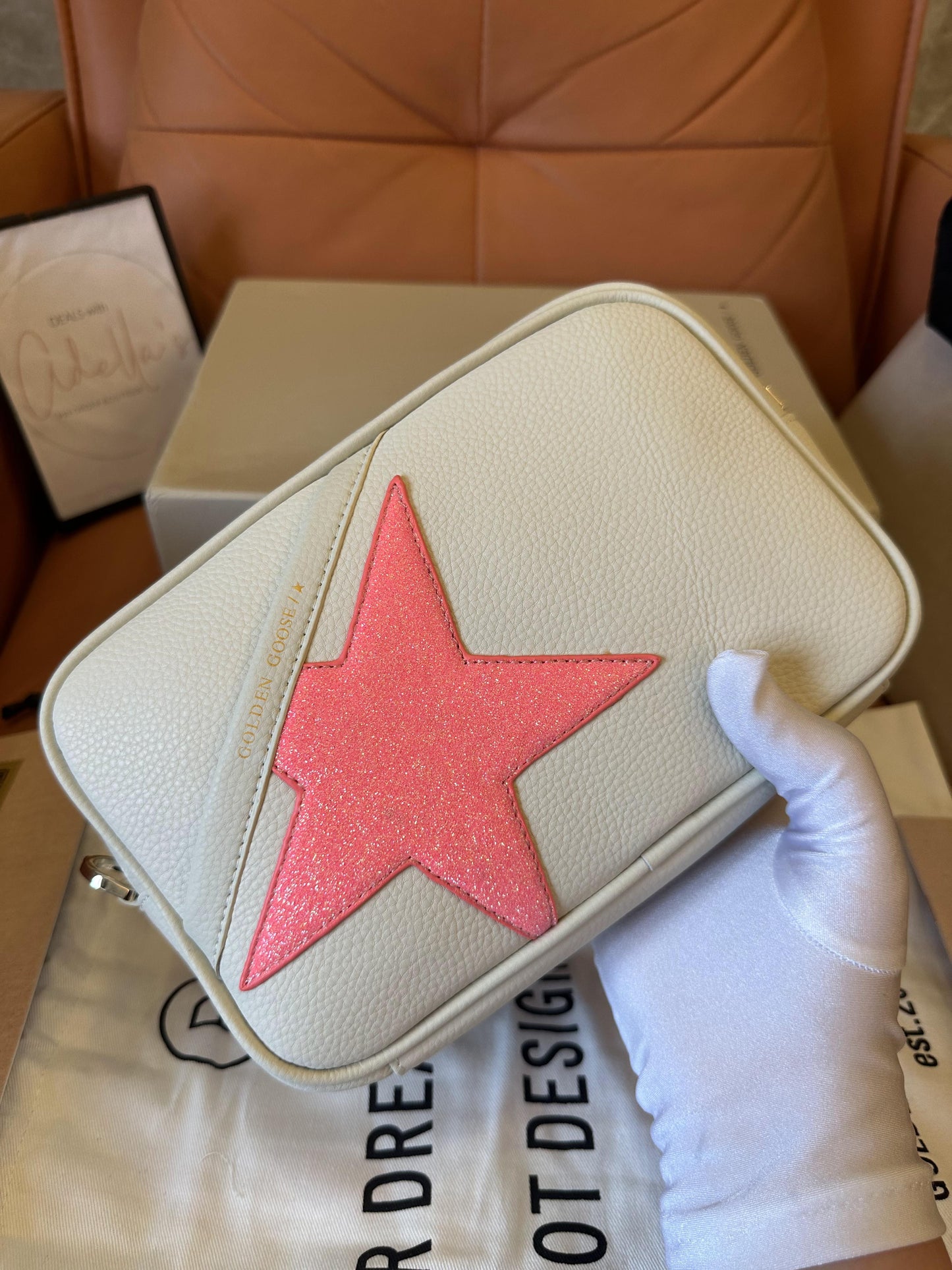 Golden Goose hammered leather Star bag