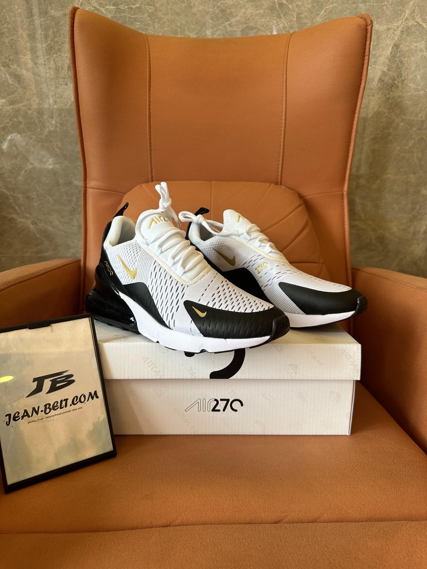 Nike Air Max 270 white gold