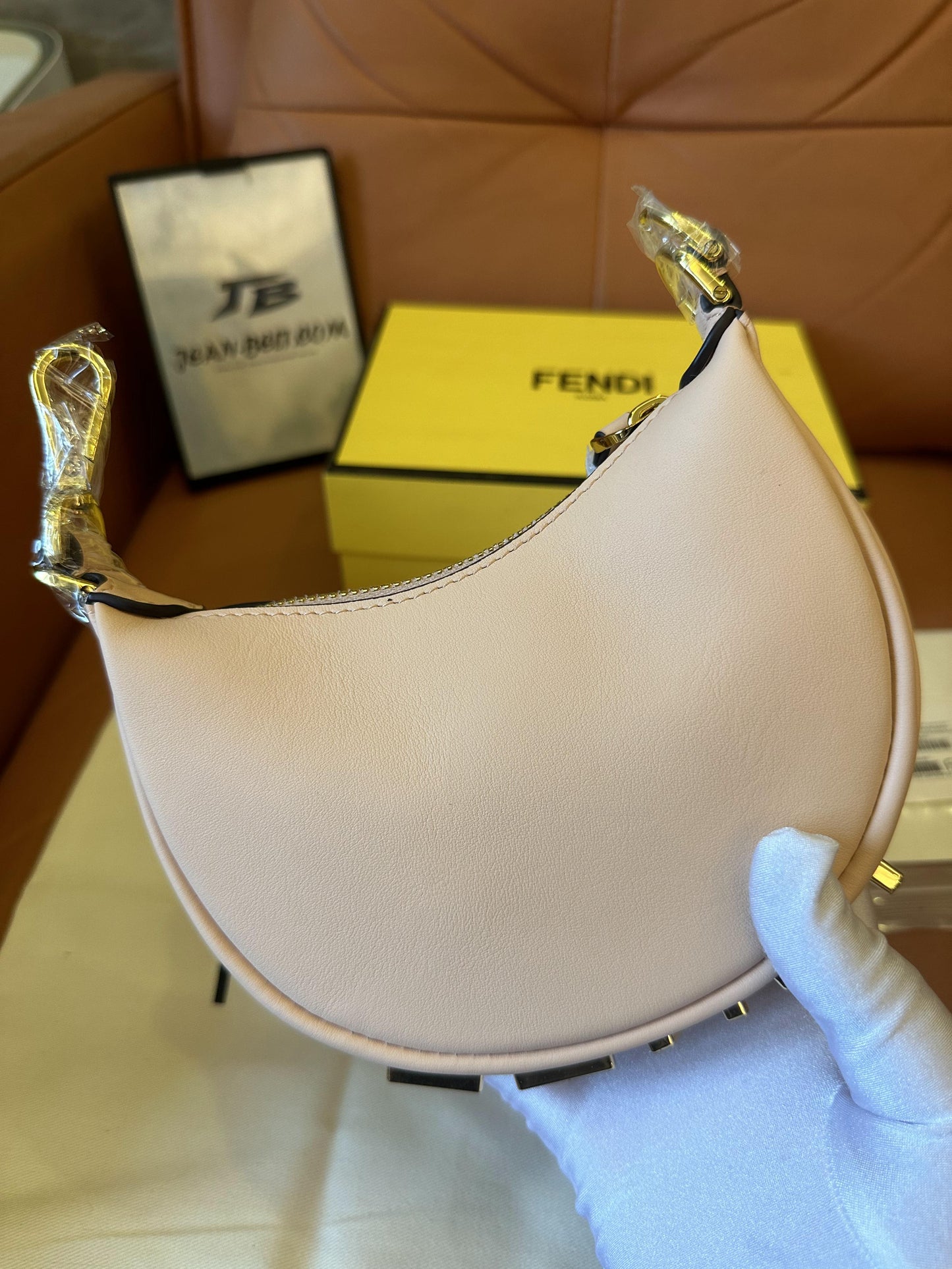 Fendi graphy handbag pink mini