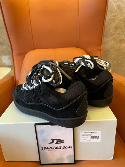 Lanvin SSENSE exclusive black curb sneakers