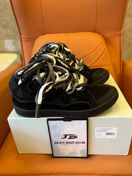 Lanvin SSENSE exclusive black curb sneakers