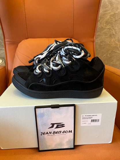 Lanvin SSENSE exclusive black curb sneakers