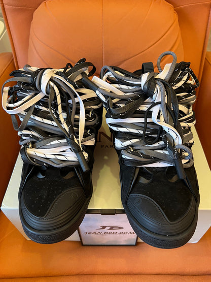 Lanvin SSENSE exclusive black curb sneakers