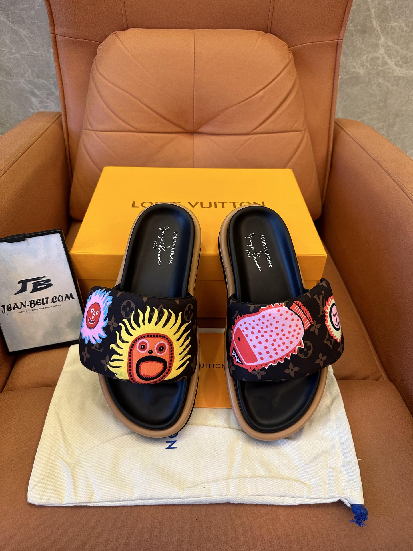 Louis Vuitton artist collaboration graphic slides