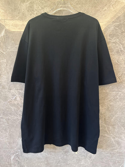 Louis Vuitton black t-shirt with minimalist black LV design