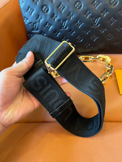 Louis Vuitton noir puffy coussin mm bag