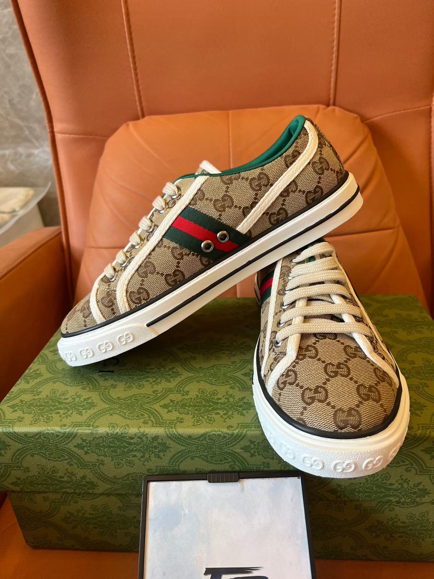 Gucci Tennis 1977 GG canvas shoes