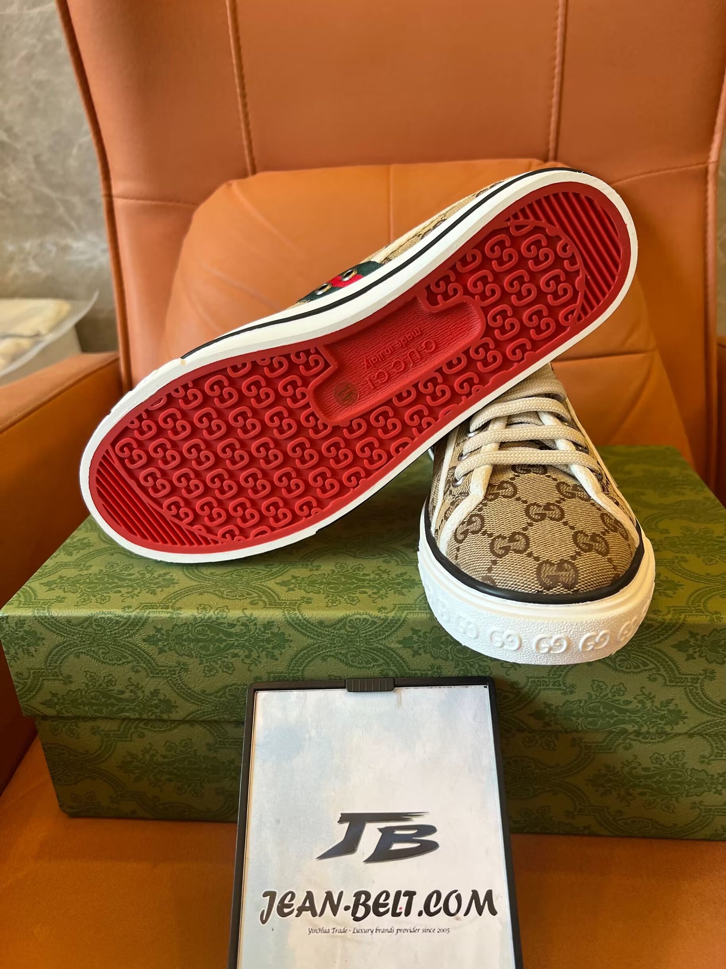 Gucci Tennis 1977 GG canvas shoes