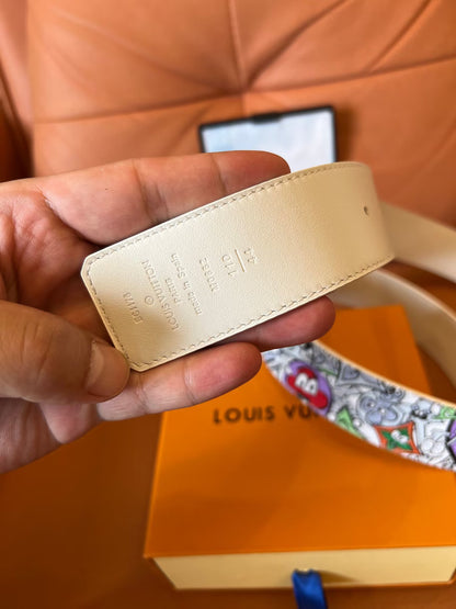 Louis Vuitton graffiti LV logo belt