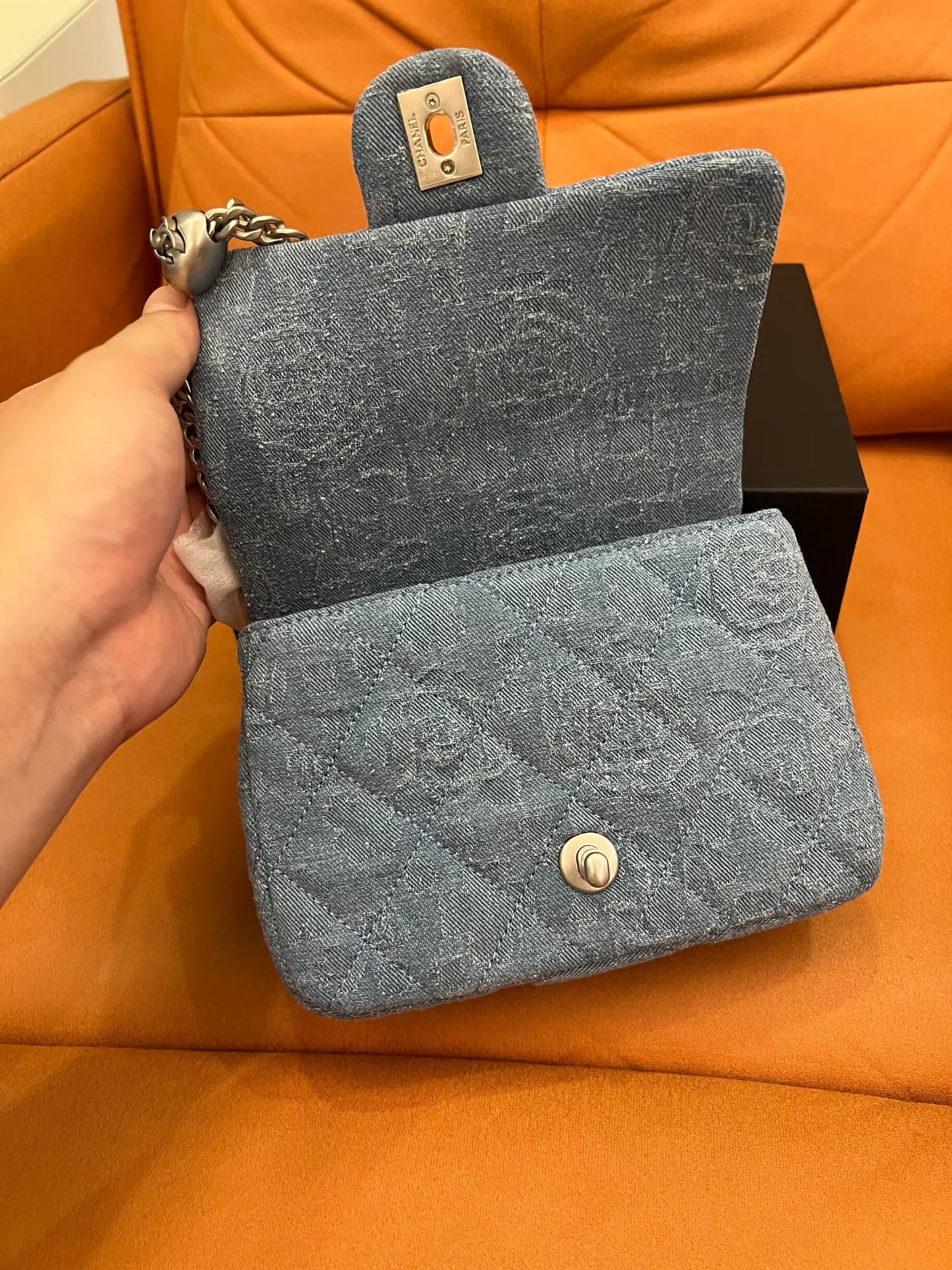 Chanel vintage mini denim bag