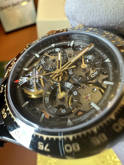 Rolex daytona skeletonized custom watch by blaken