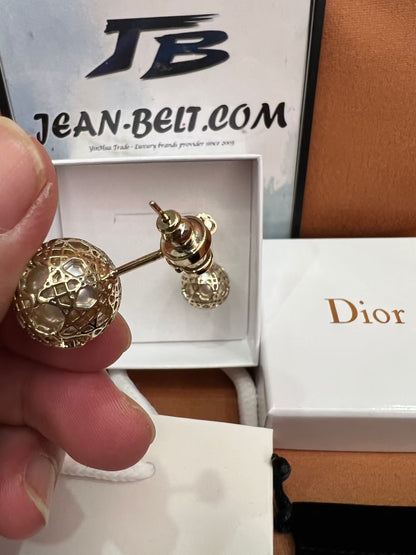 Dior Globe drop earrings