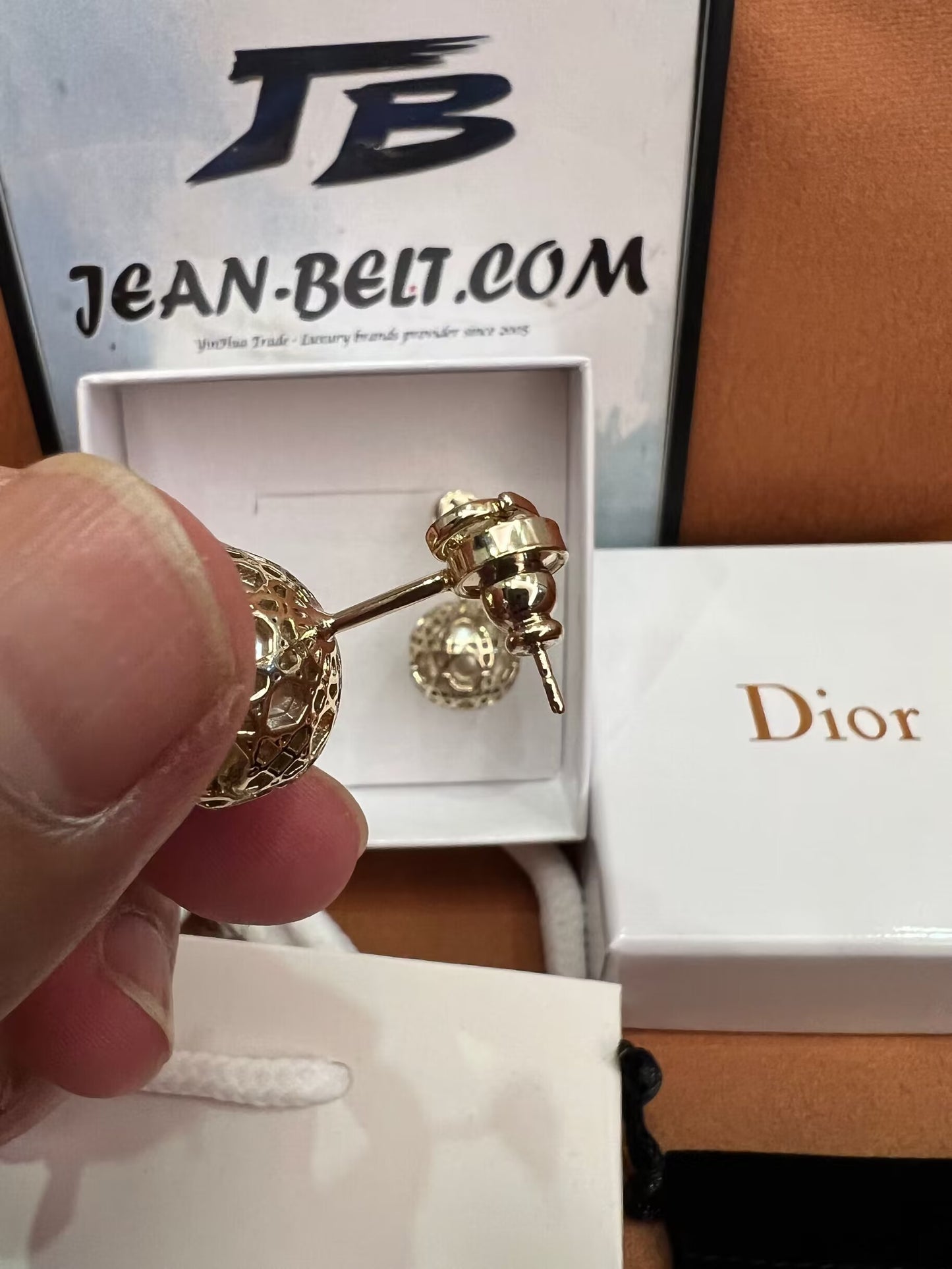 Dior Globe drop earrings