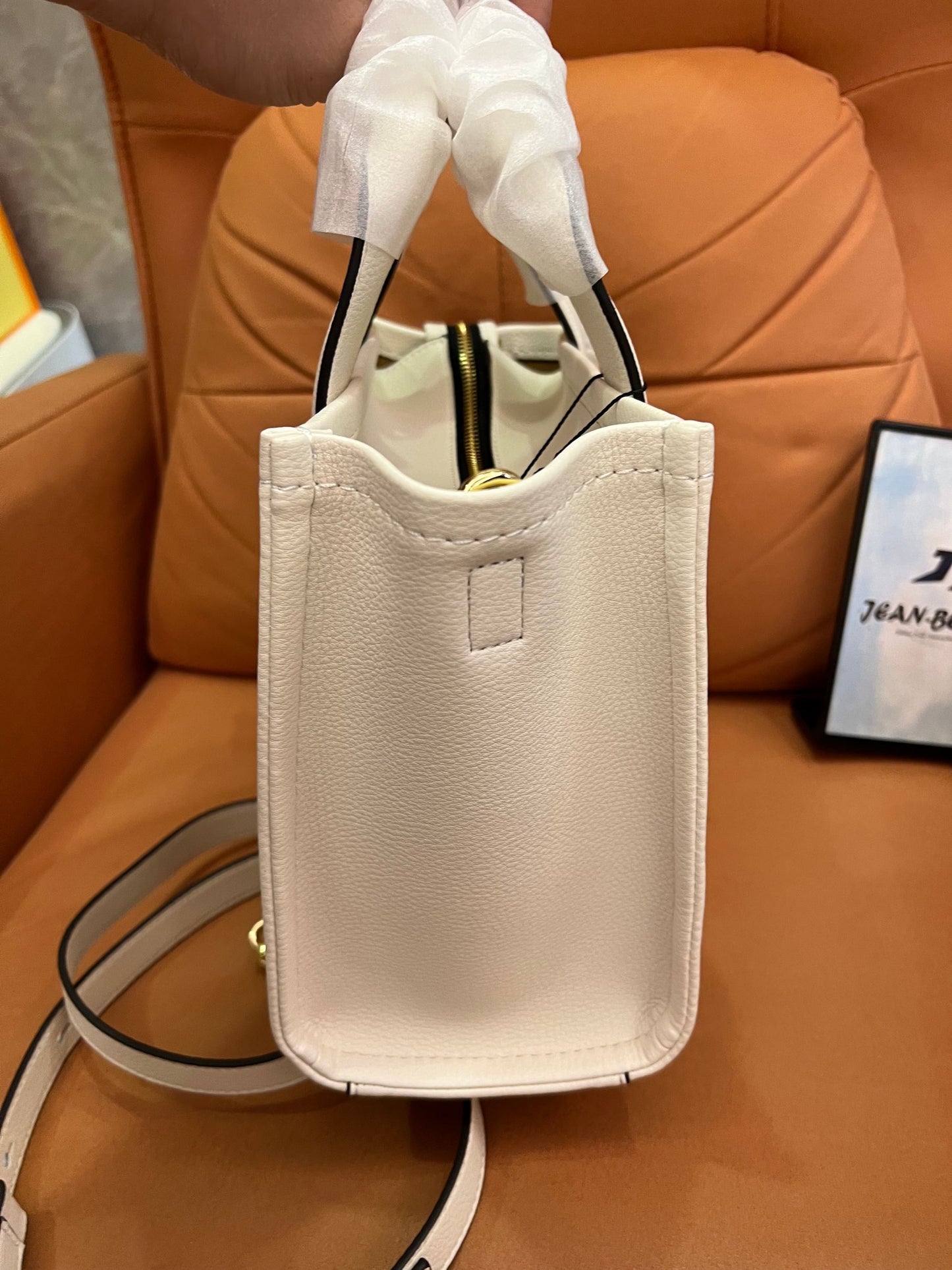 Marc Jacobs mini tote bag leather  white ladies shoulder bag