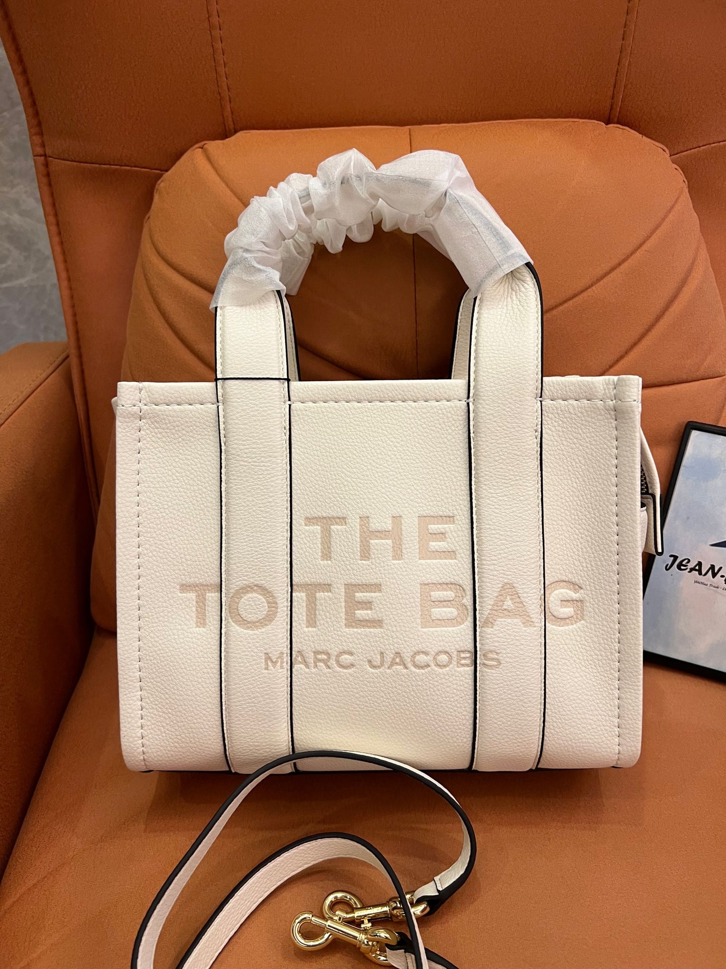 Marc Jacobs mini tote bag leather  white ladies shoulder bag