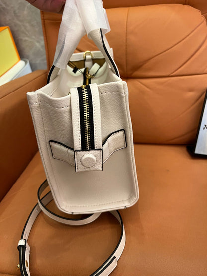 Marc Jacobs mini tote bag leather  white ladies shoulder bag