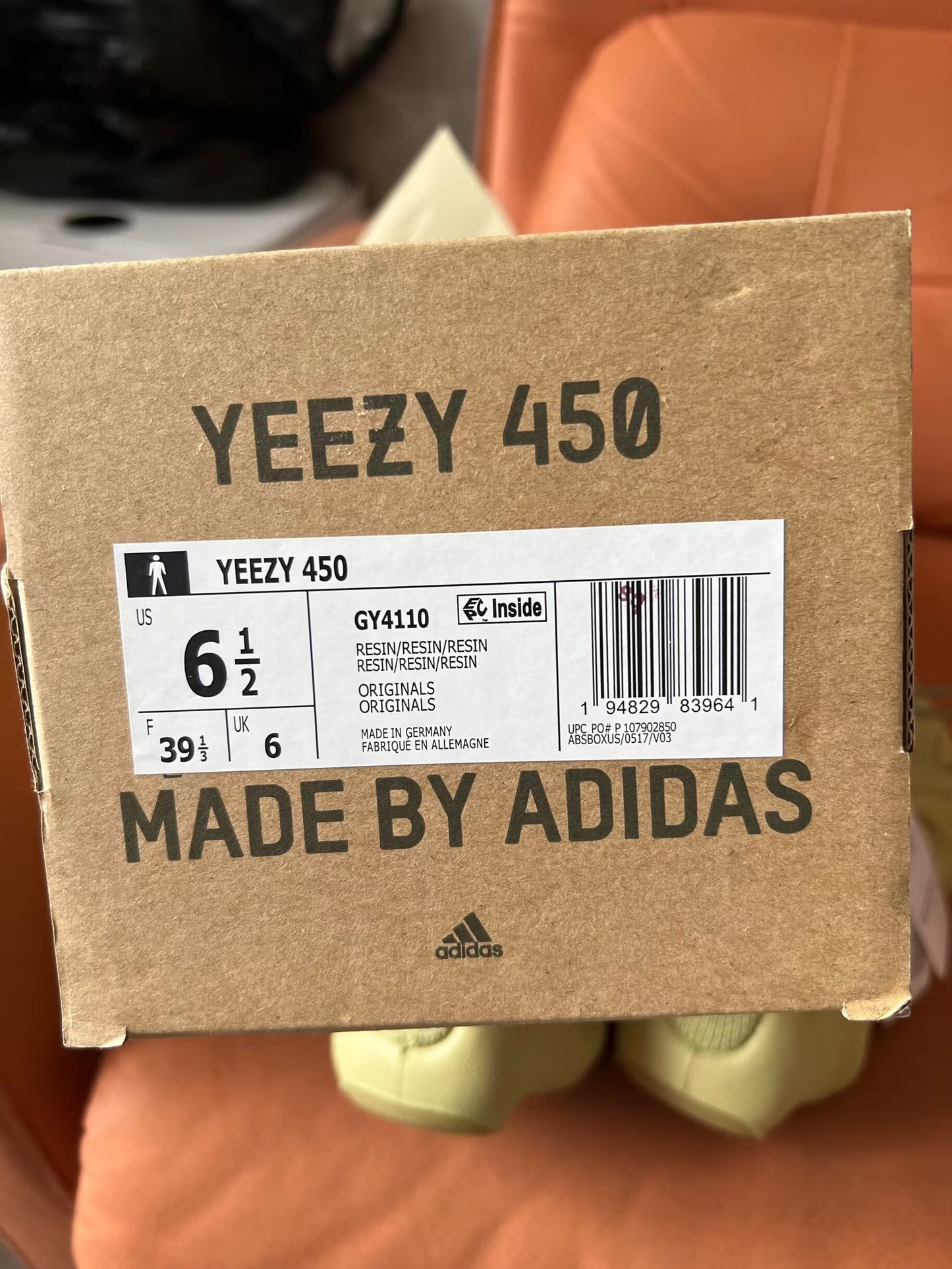 Adidas Yeezy 450 resin sneaker