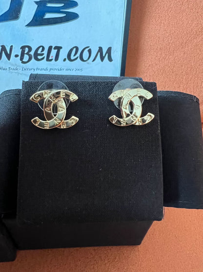 Chanel classic CC logo earrings