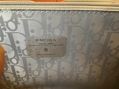 Dior × Rimowa gray  hand case luggage