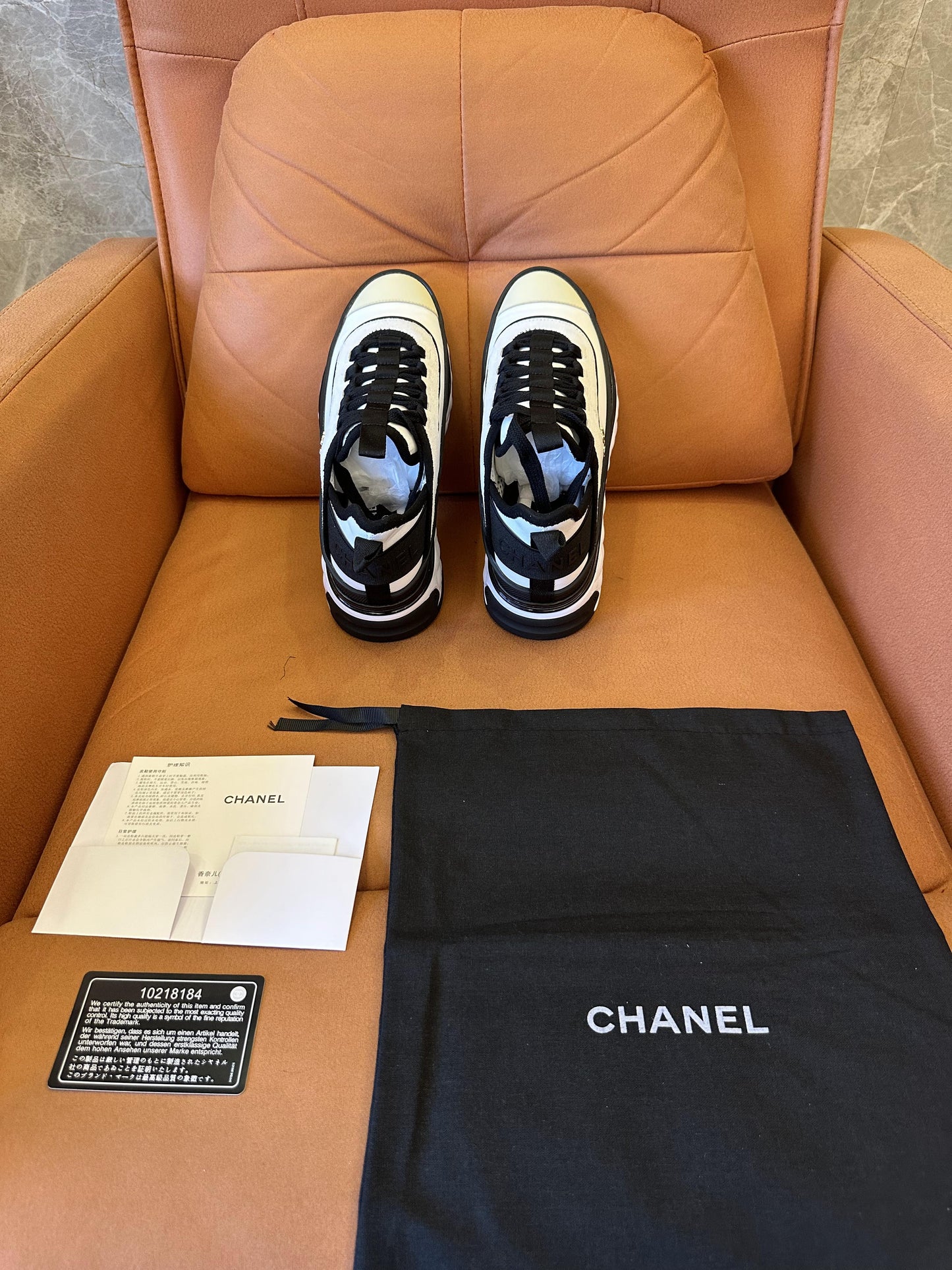 Chanel interlocking CC logo chunky sneakers