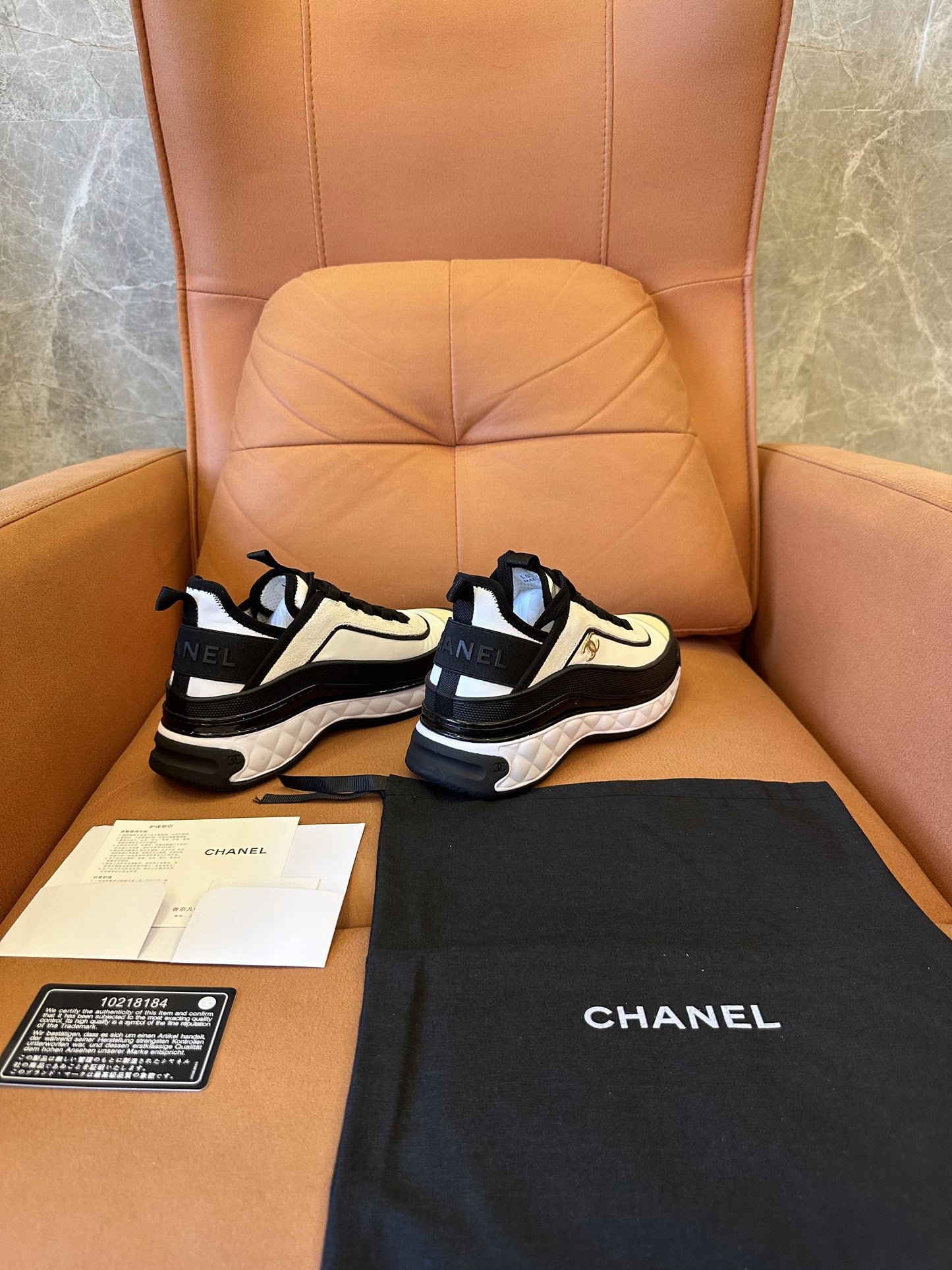 Chanel interlocking CC logo chunky sneakers