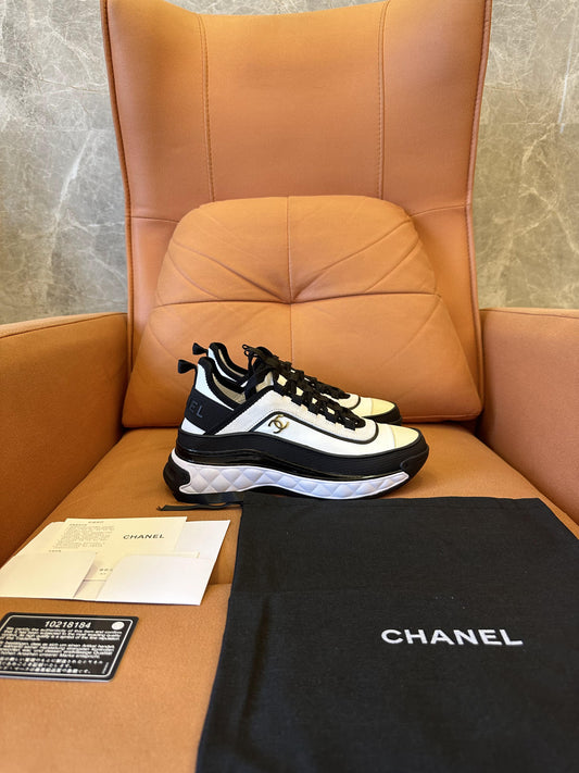 Chanel interlocking CC logo chunky sneakers