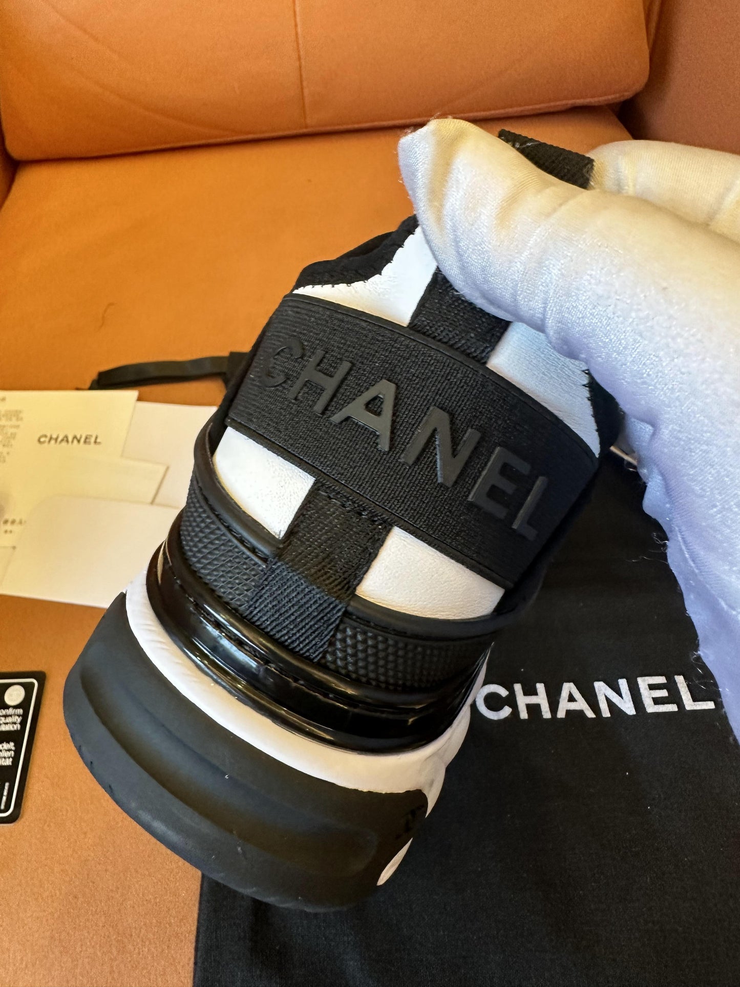 Chanel interlocking CC logo chunky sneakers