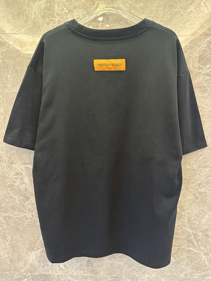 Louis Vuitton black graphic t-shirt with "LV Paris #54"