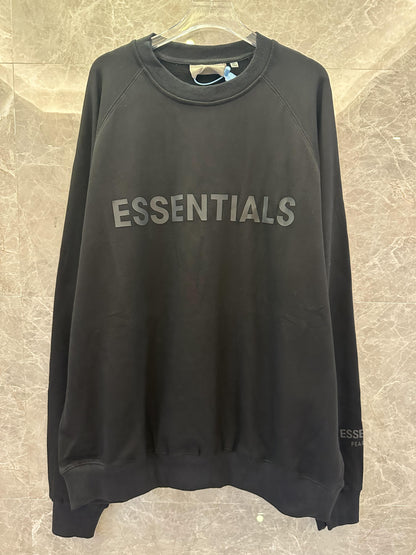 Essentials relaxed fit sweatshirt - classic black and charcoal