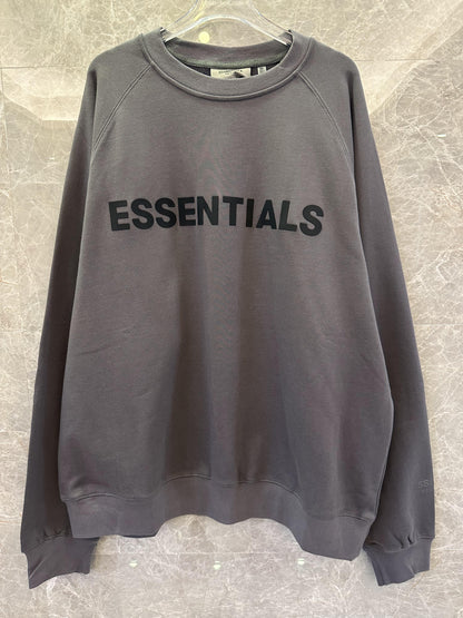 Essentials relaxed fit sweatshirt - classic black and charcoal