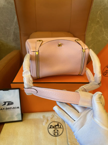 [Full Handmade]Hermes taurillon clemence lindy 26 mauve sylvestre