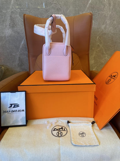 [Full Handmade]Hermes taurillon clemence lindy 26 mauve sylvestre