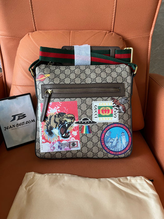 [3A Quality]Gucci messenger patches bag