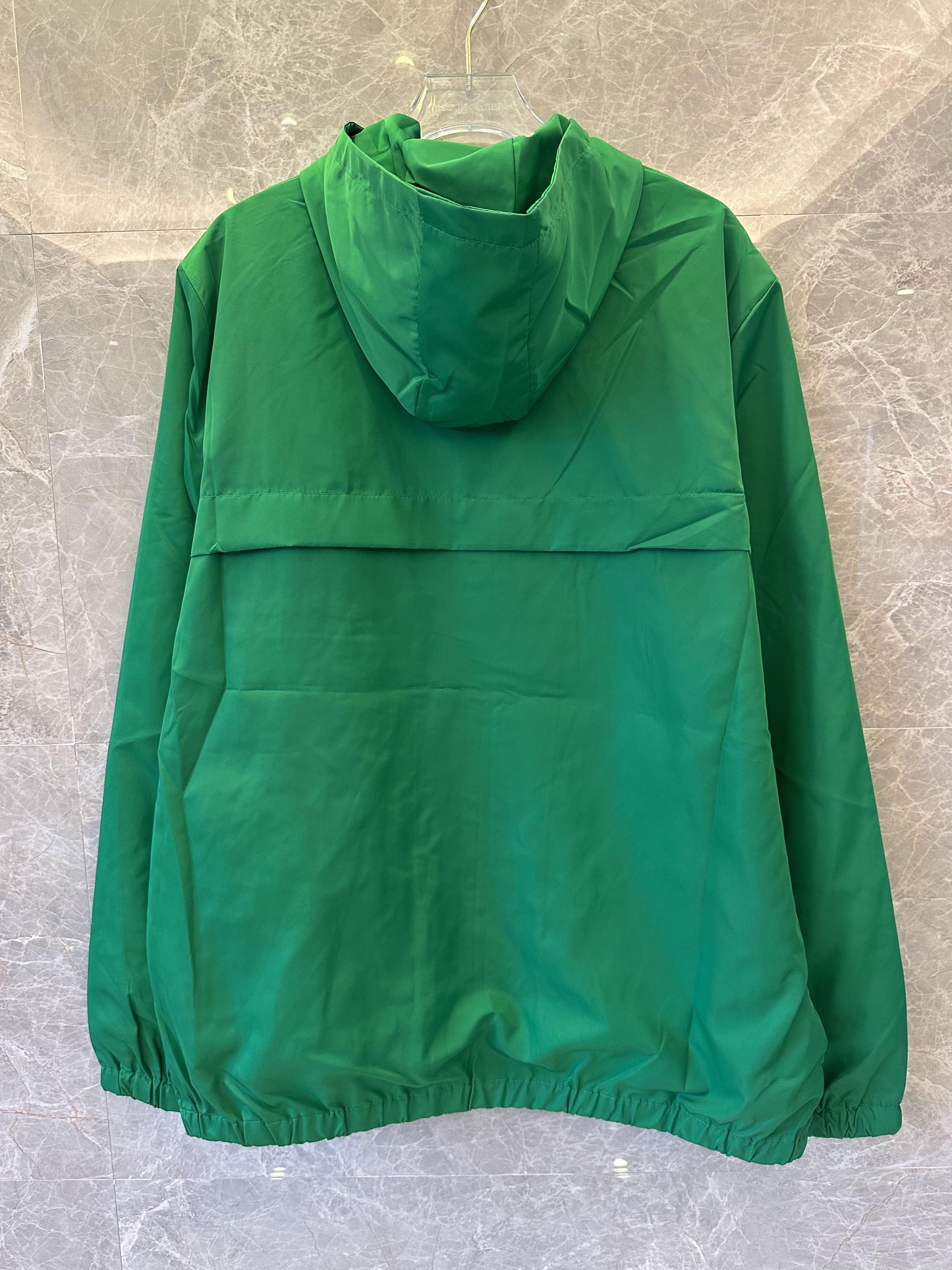 Prada milano green hooded windbreaker jacket